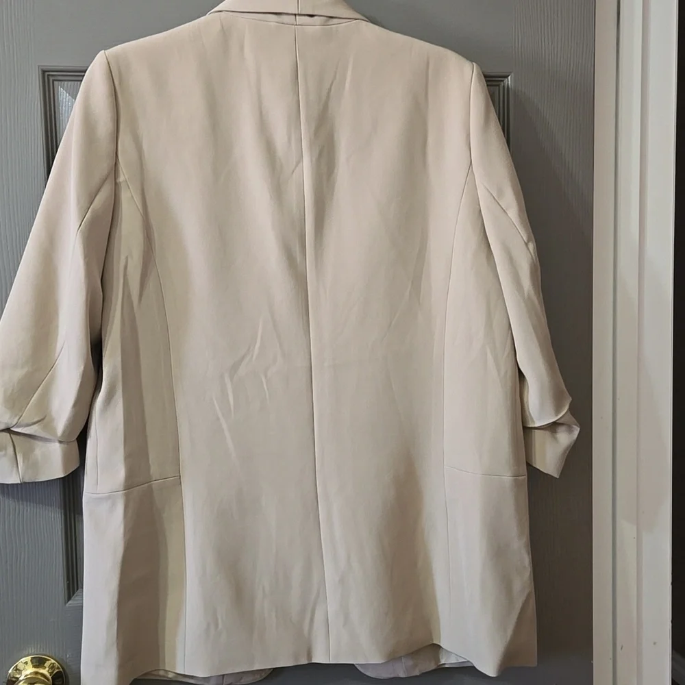 Beige Women's Blazer - Picture 3 of 6